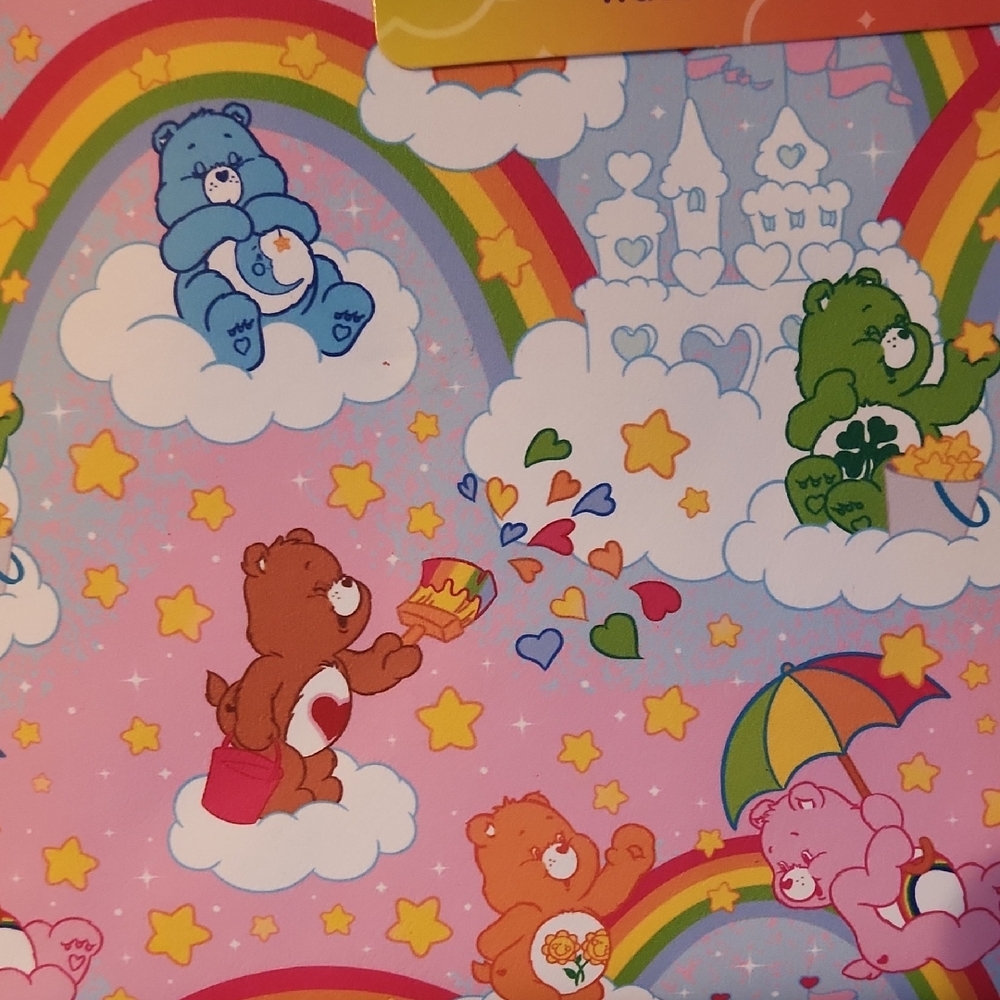 Care Bears Pink Cosmetic Bag with Rainbow Design - Picture 3 of 4